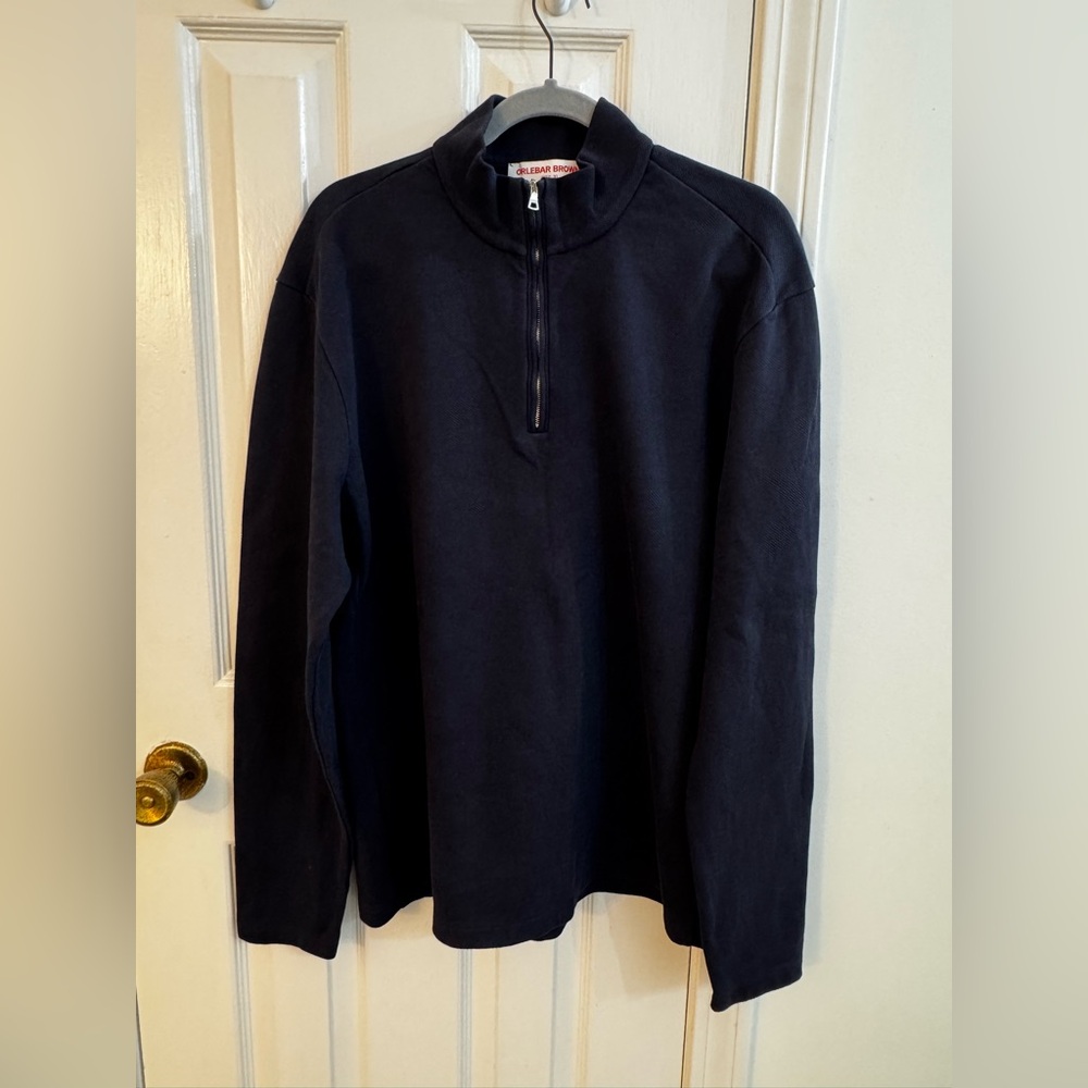 Orlebar Brown Men's Navy Quarter Zip